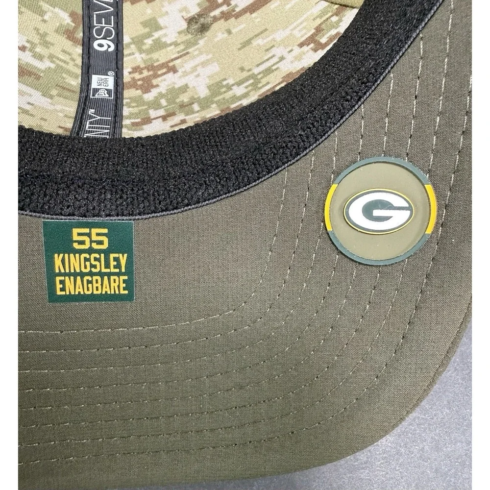 Green Bay Packers New Era‎ NFL Salute To Service #55 Enagbare SnapBack Large/XL